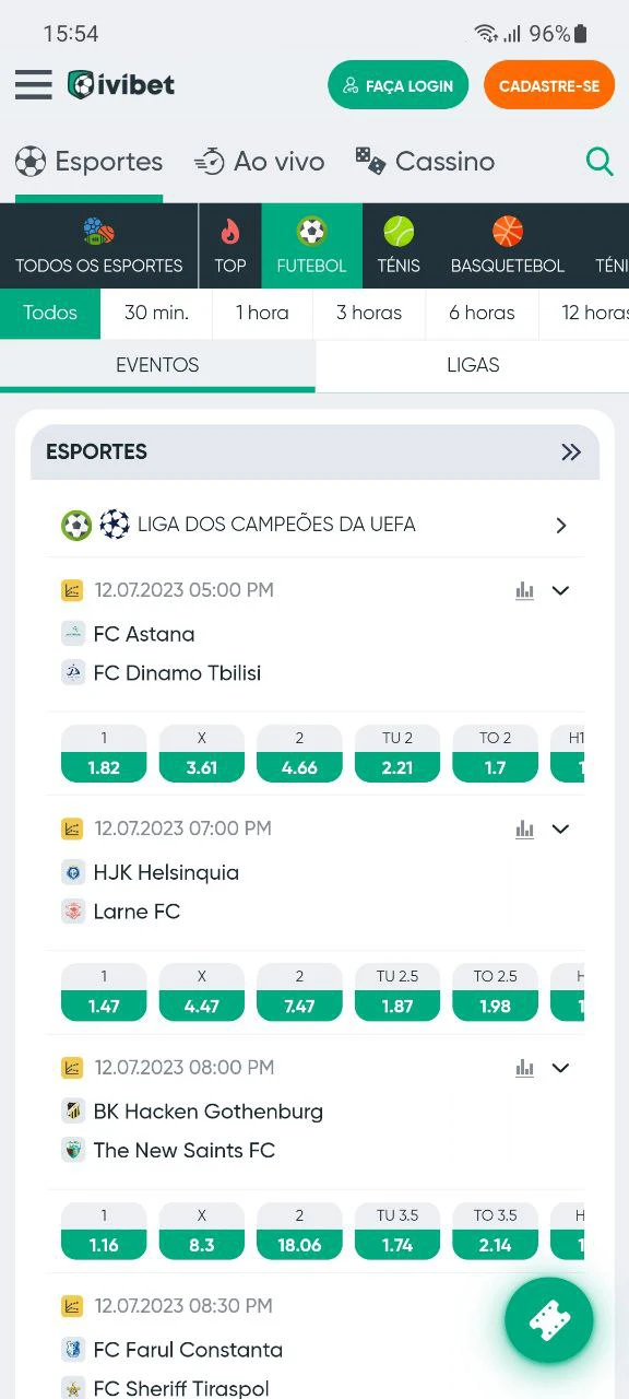 Com o aplicativo Ivibet, você pode apostar em qualquer esporte, incluindo esportes eletrônicos.