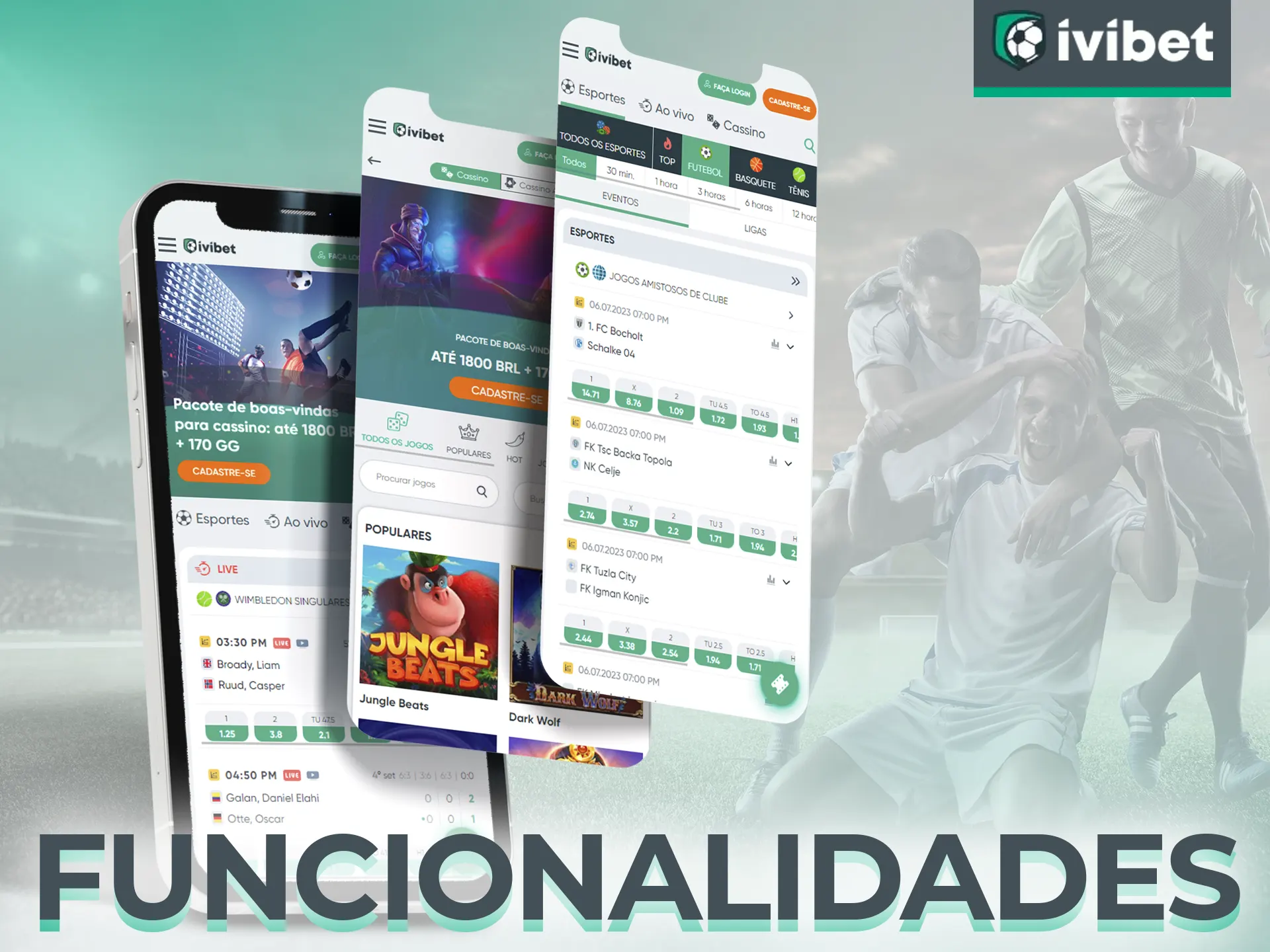 No aplicativo Ivibet, você encontrará muitos recursos convenientes e úteis para apostar e jogar jogos de cassino.
