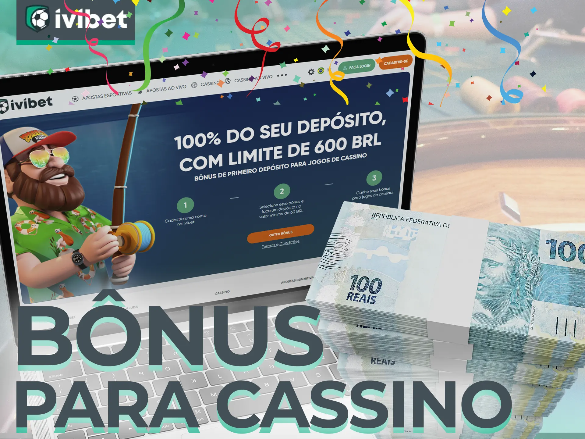 Na Ivibet, faça seu primeiro depósito e ganhe um bônus lucrativo.