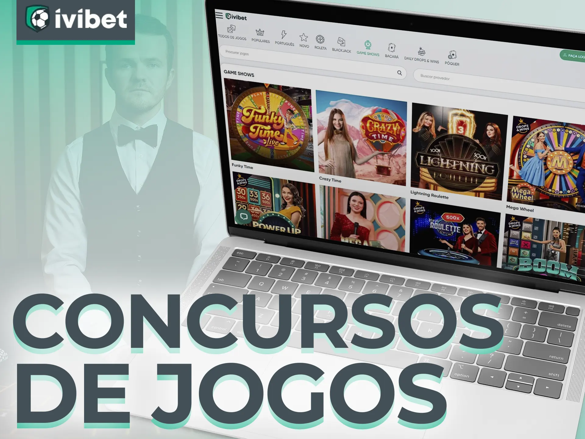 Jogue no cassino ao vivo da Ivibet e participe de competições de jogos.