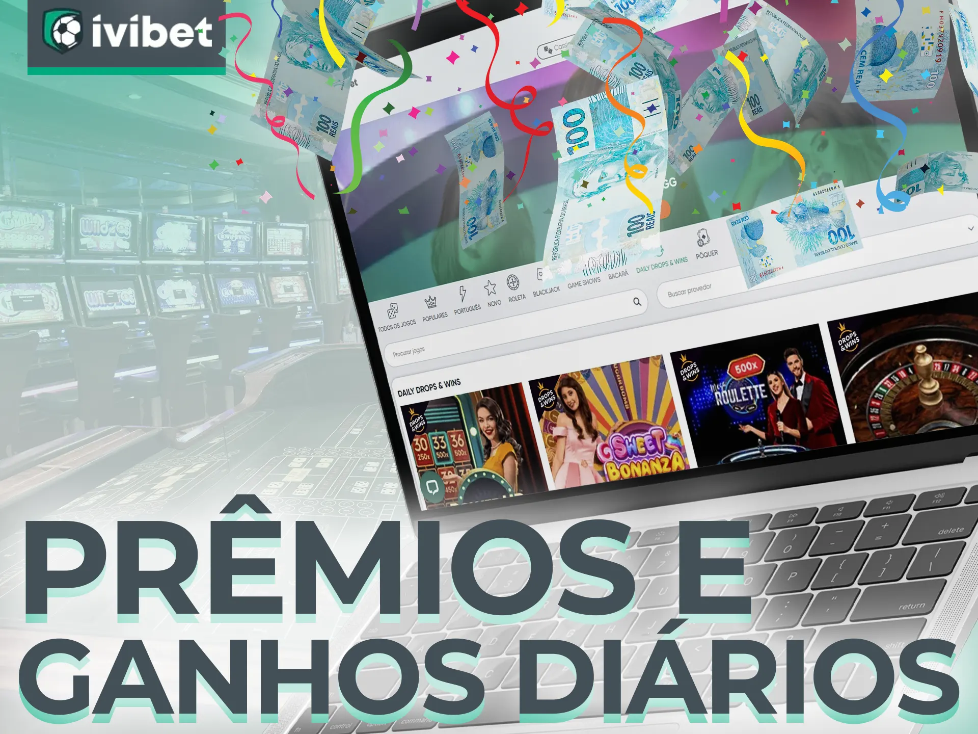 Jogue no cassino ao vivo Ivibet e receba seus ganhos e prêmios todos os dias.