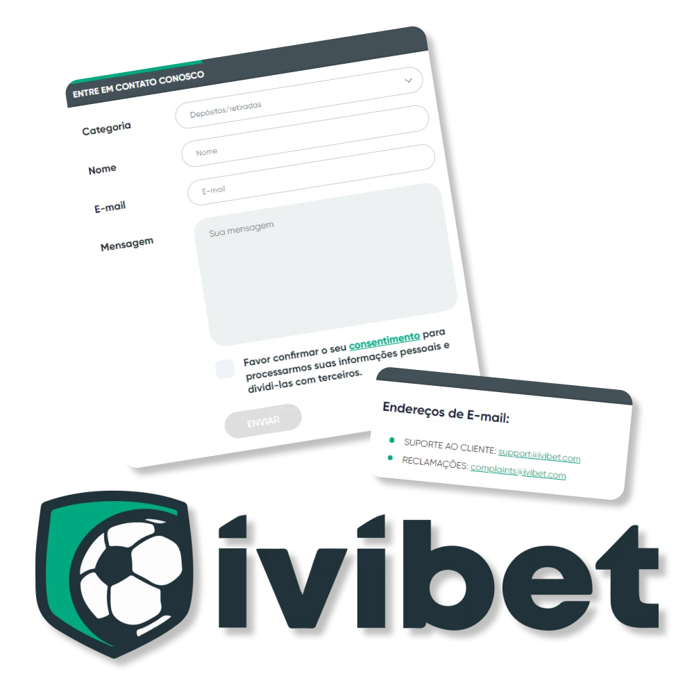 Se tiver alguma dúvida, entre em contato com os contatos da Ivibet.