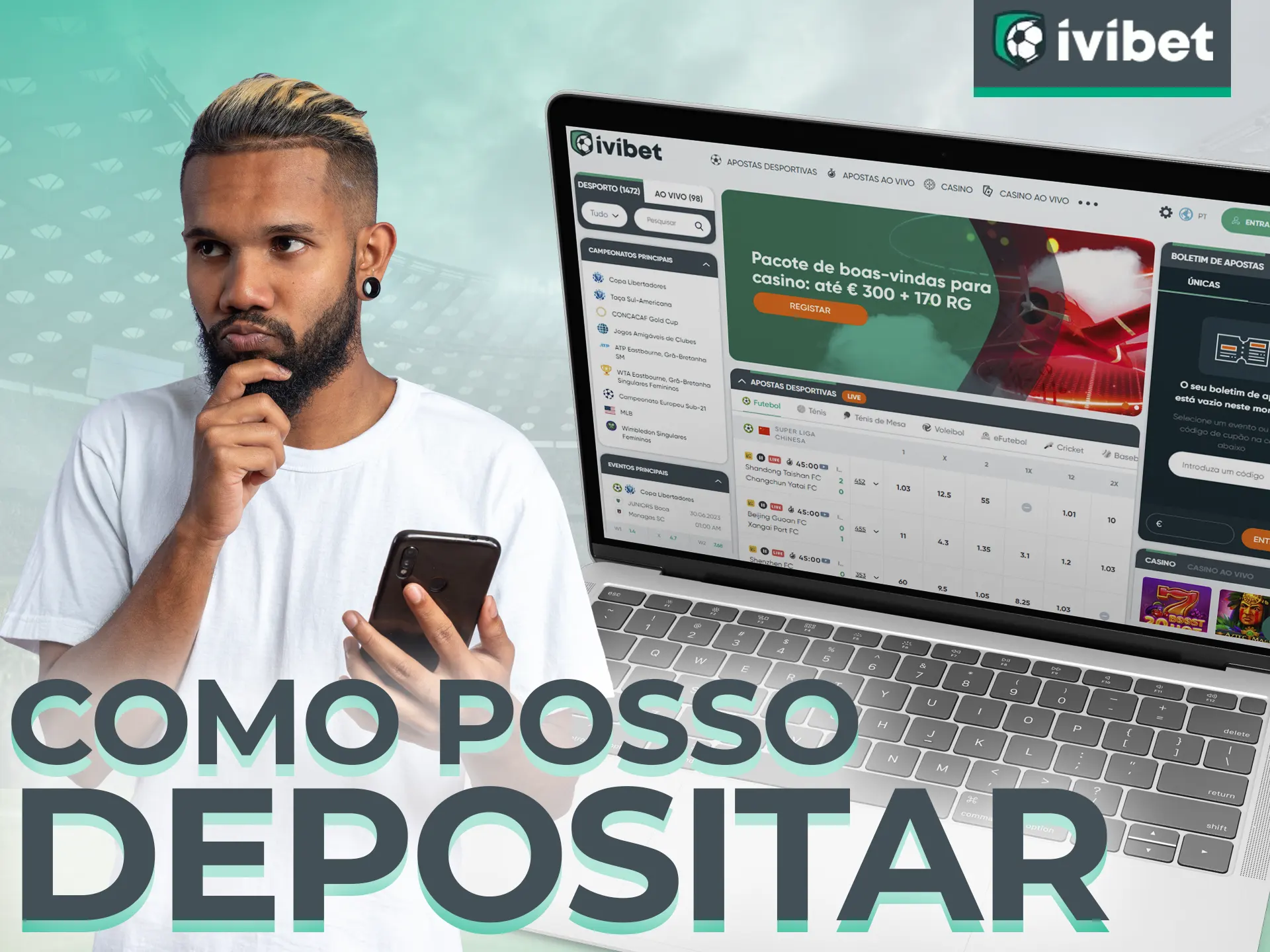 Descubra com estas instruções como fazer um depósito rápido na Ivibet.