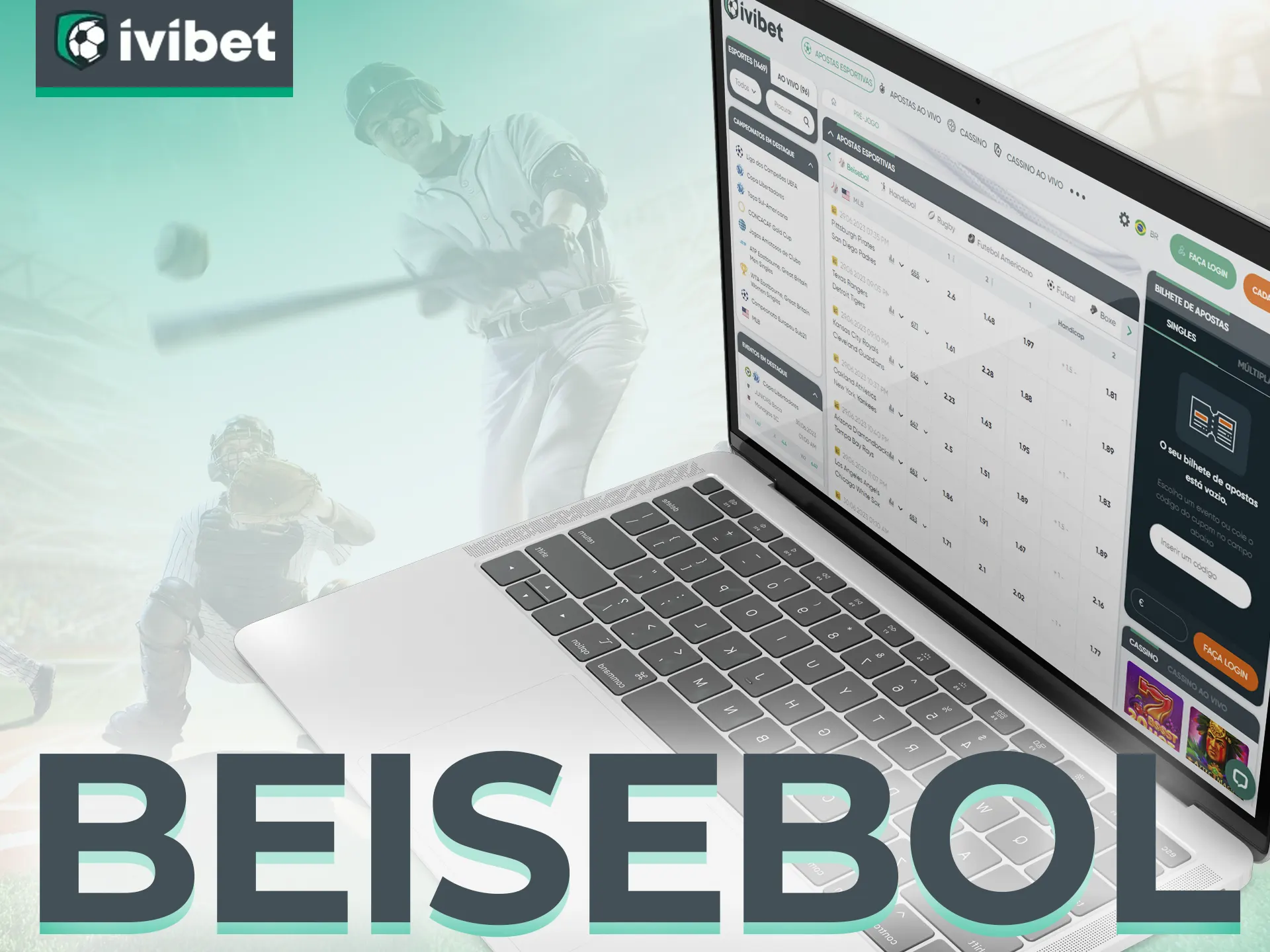 Aposte em jogos de beisebol com a Ivibet.