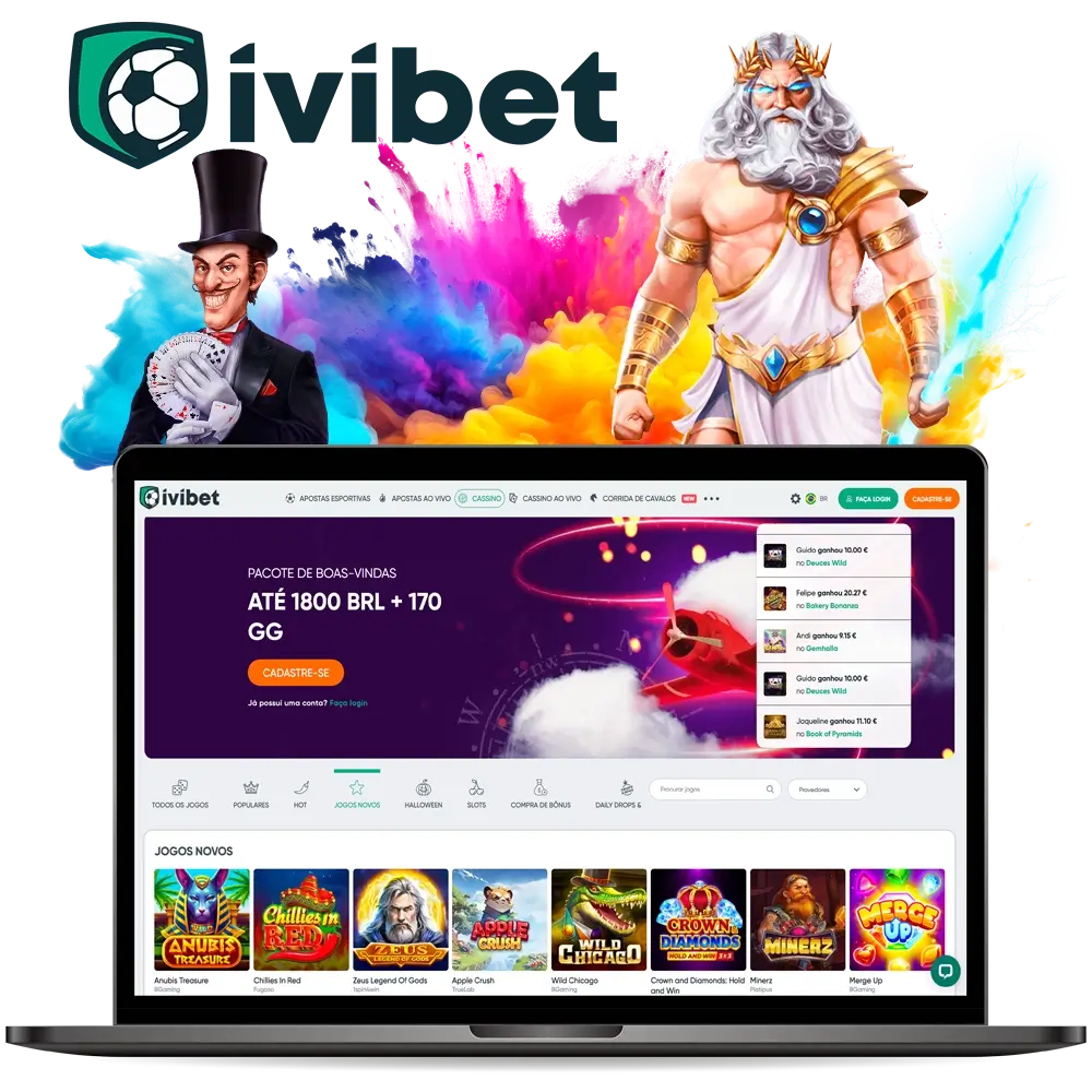 Experimente os novos slots no Ivibet Casino.