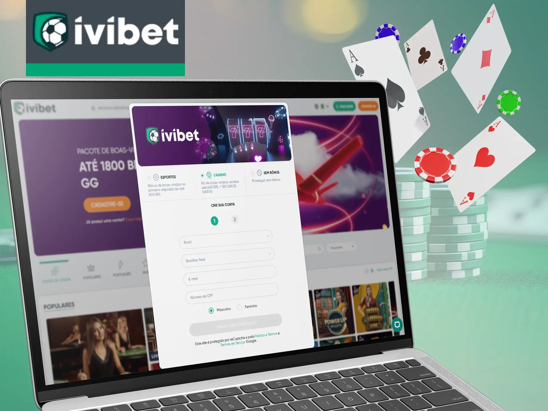 Registre-se no Ivibet Cassino e jogue pôquer com outros usuários.