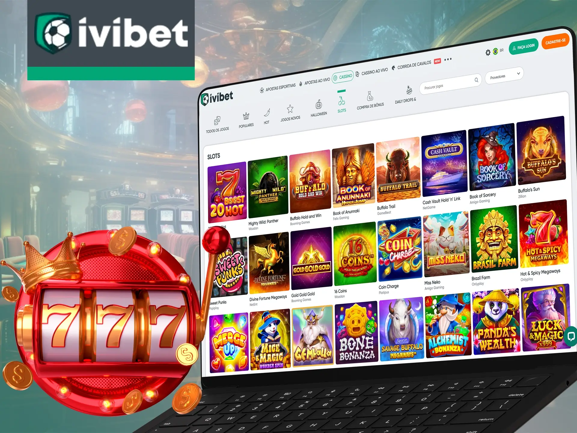 A Ivibet oferece uma grande variedade de caça-níqueis, escolha o que mais lhe agrada.