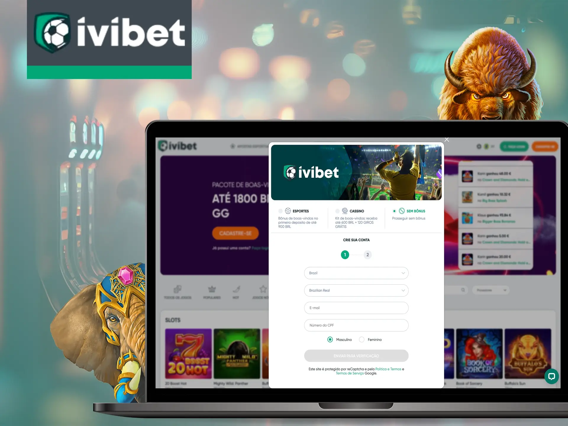 Registre-se e ganhe nos melhores caça-níqueis da Ivibet.