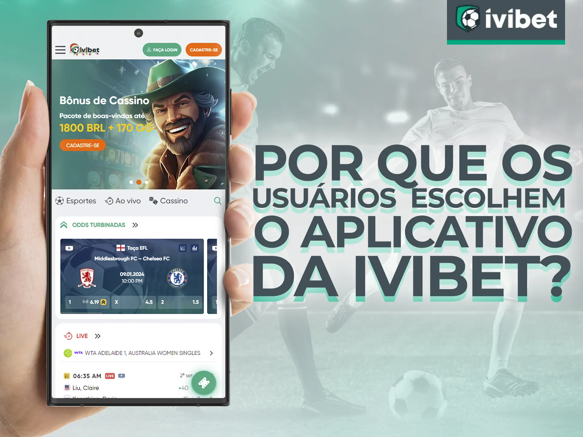 Os usuários adoram o aplicativo Ivibet por sua conveniência e simplicidade.