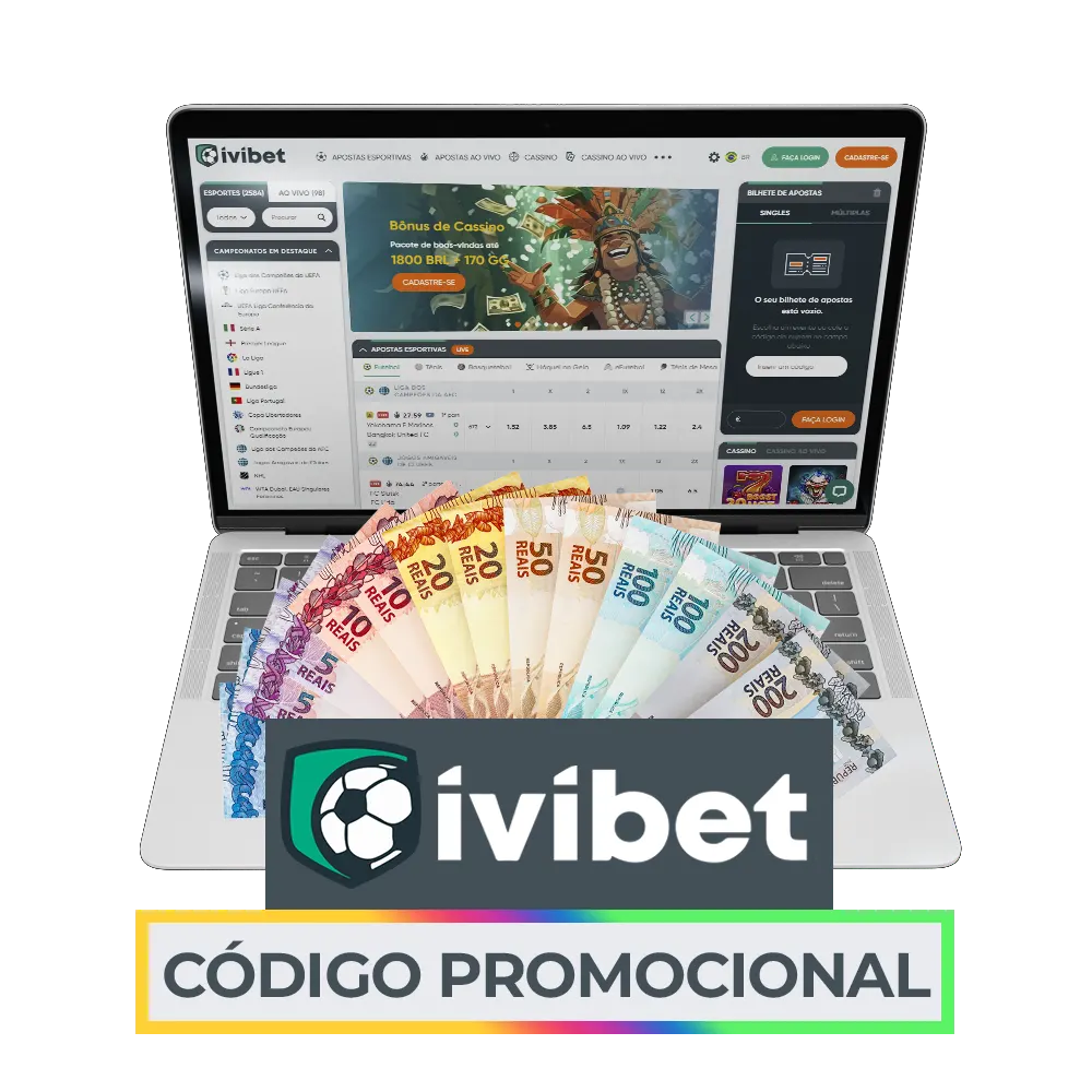 Obtenha bônus com códigos promocionais Ivibet.