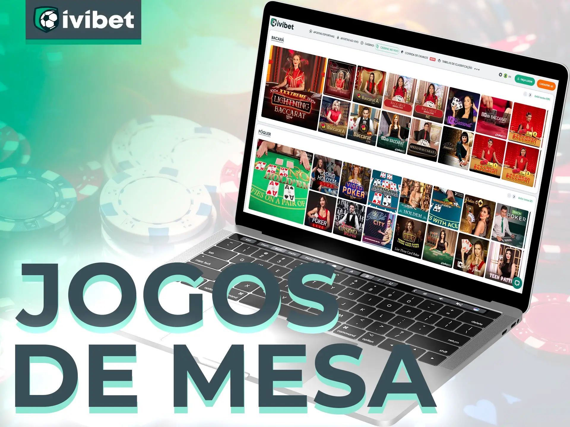 Mostre suas habilidades e conhecimentos ao jogar pôquer ou bacará no Ivibet Casino.