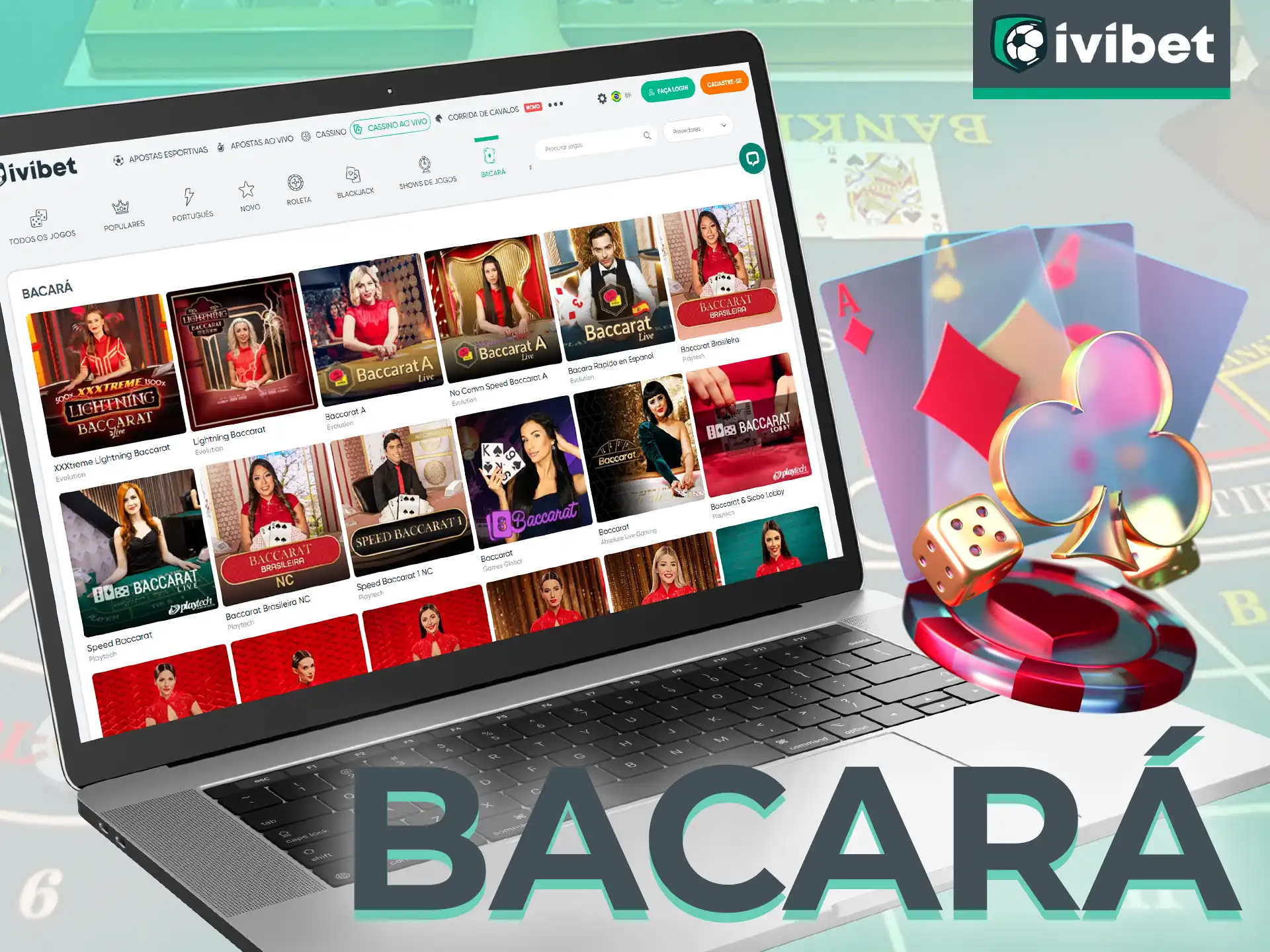 Aprenda as regras e comece a jogar o emocionante jogo de Bacará na Ivibet.