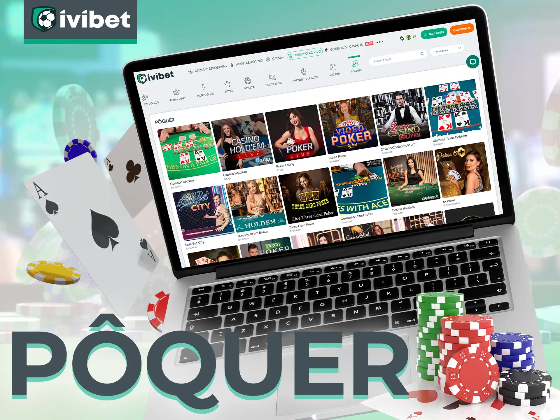 Tente sua sorte no clássico jogo de pôquer da Ivibet.