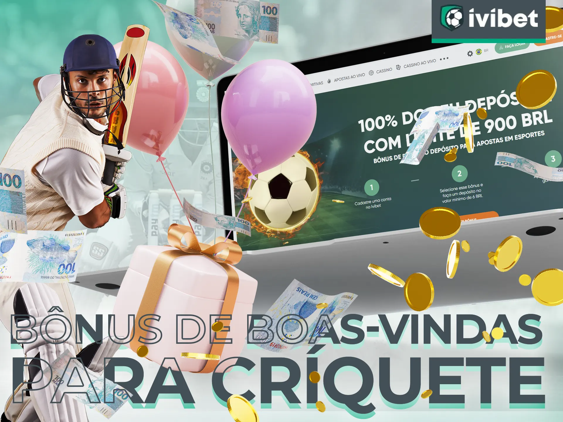Ivibet oferece um bônus de boas-vindas para apostas em críquete.
