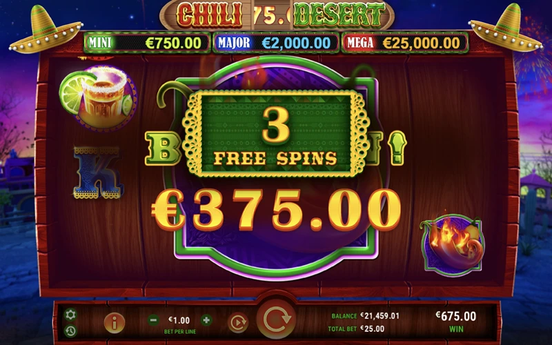 A Ivibet oferece muitos caça-níqueis com jackpots, incluindo o Chili Desert.