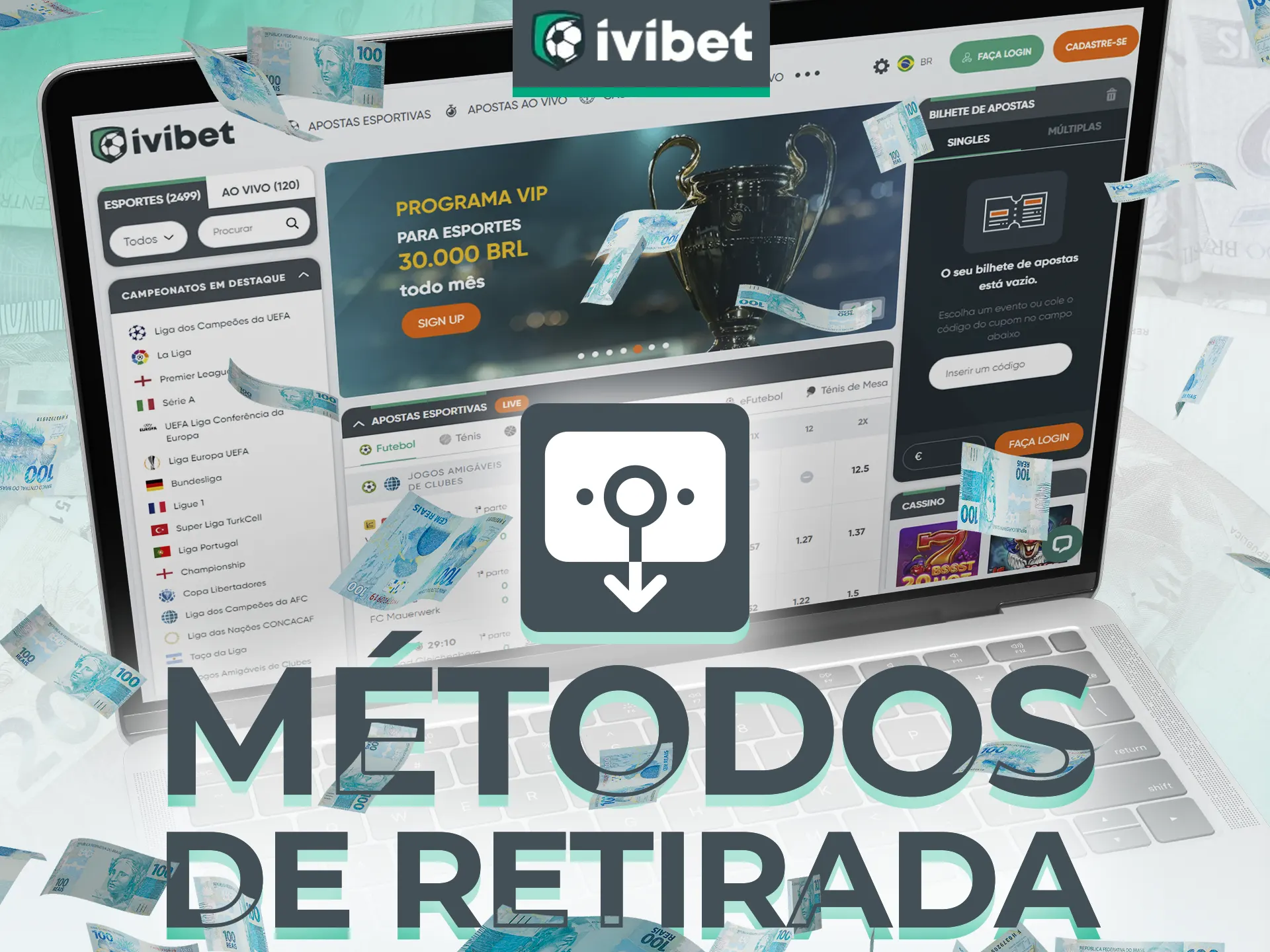 Ivibet oferece métodos flexíveis de retirada.
